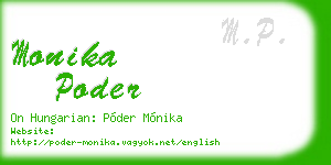 monika poder business card